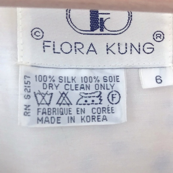 VINTAGE FLORA KUNG Dress - Featured in Vogue, December 1984. - Picture 6 of 9